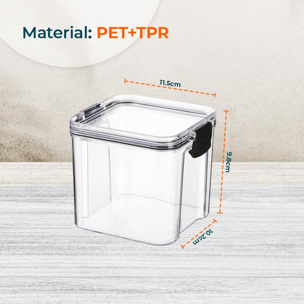 Kuber Industries Small Refrigerator Storage Crisper/Fridge Container with Airtight Lid (Transparent)