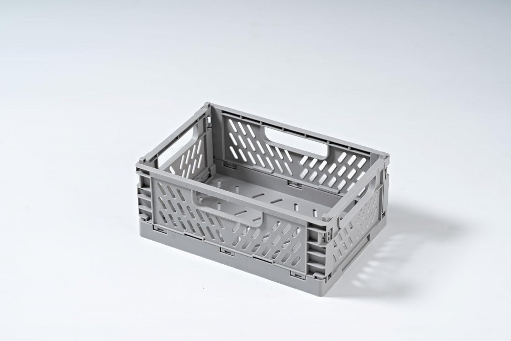 Kuber Industries Small Refrigerator Storage Crisper/Fridge Container without Lid (Grey)