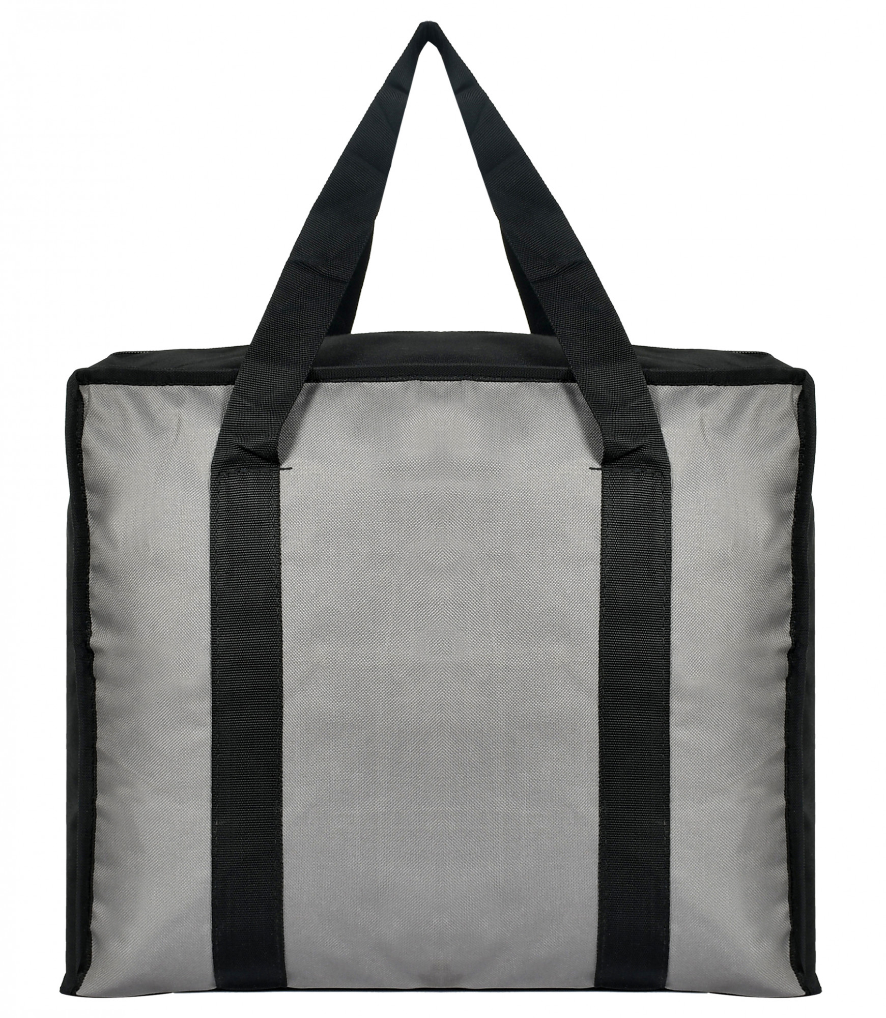 Kuber Industries Small Size Canvas Shopping Bags for Carry Milk Grocery Fruits Vegetable with Reinforced Handles jhola Bag (Black & Grey)