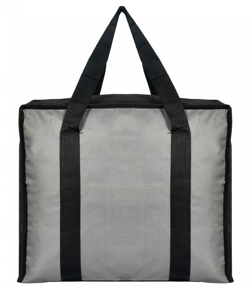 Kuber Industries Small Size Canvas Shopping Bags for Carry Milk Grocery Fruits Vegetable with Reinforced Handles jhola Bag (Black &amp; Grey)