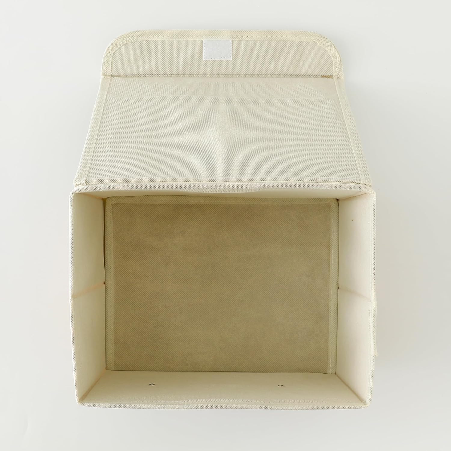 Kuber Industries Small Storage Box With Lid|Foldable Toys Storage Bin|Wardrobe Organizer For clothes|Front Handle & Sturdy (Khadi)