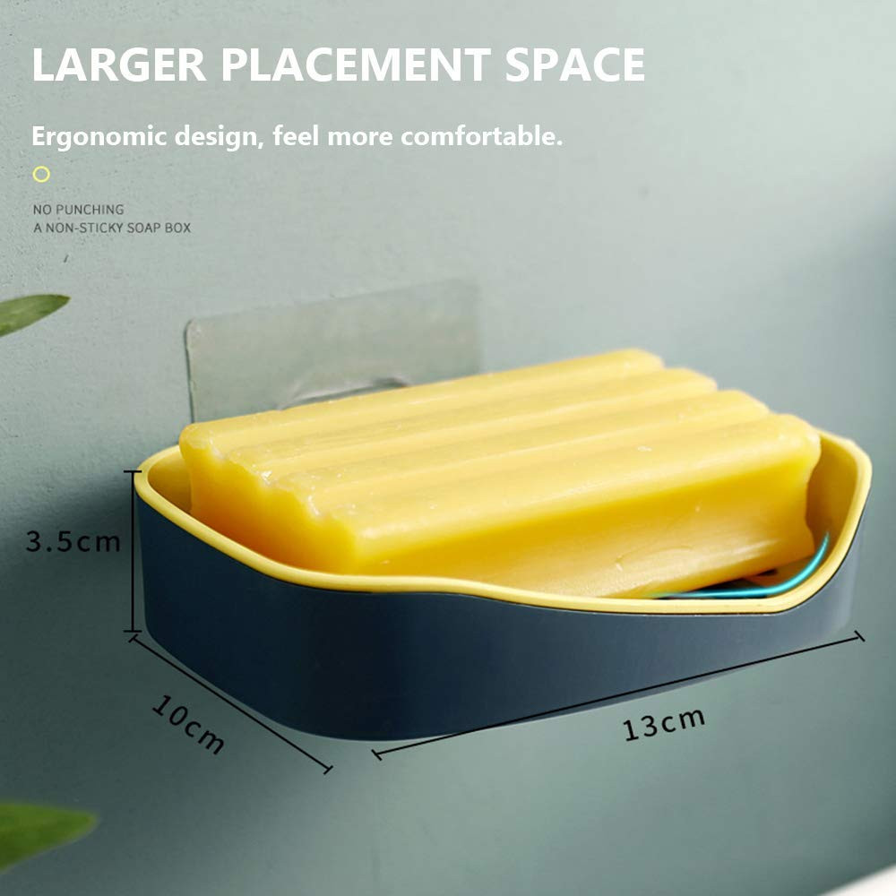 Kuber Industries Soap Case|Leakproof Soap Box Case Holder|Plastic Kitchen Sink Self Draining Soap,Pack of 4 (Assorted)