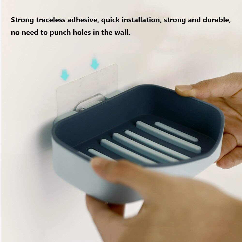 Kuber Industries Soap Case|Leakproof Soap Box Case Holder|Plastic Kitchen Sink Self Draining Soap,Pack of 4 (Assorted)