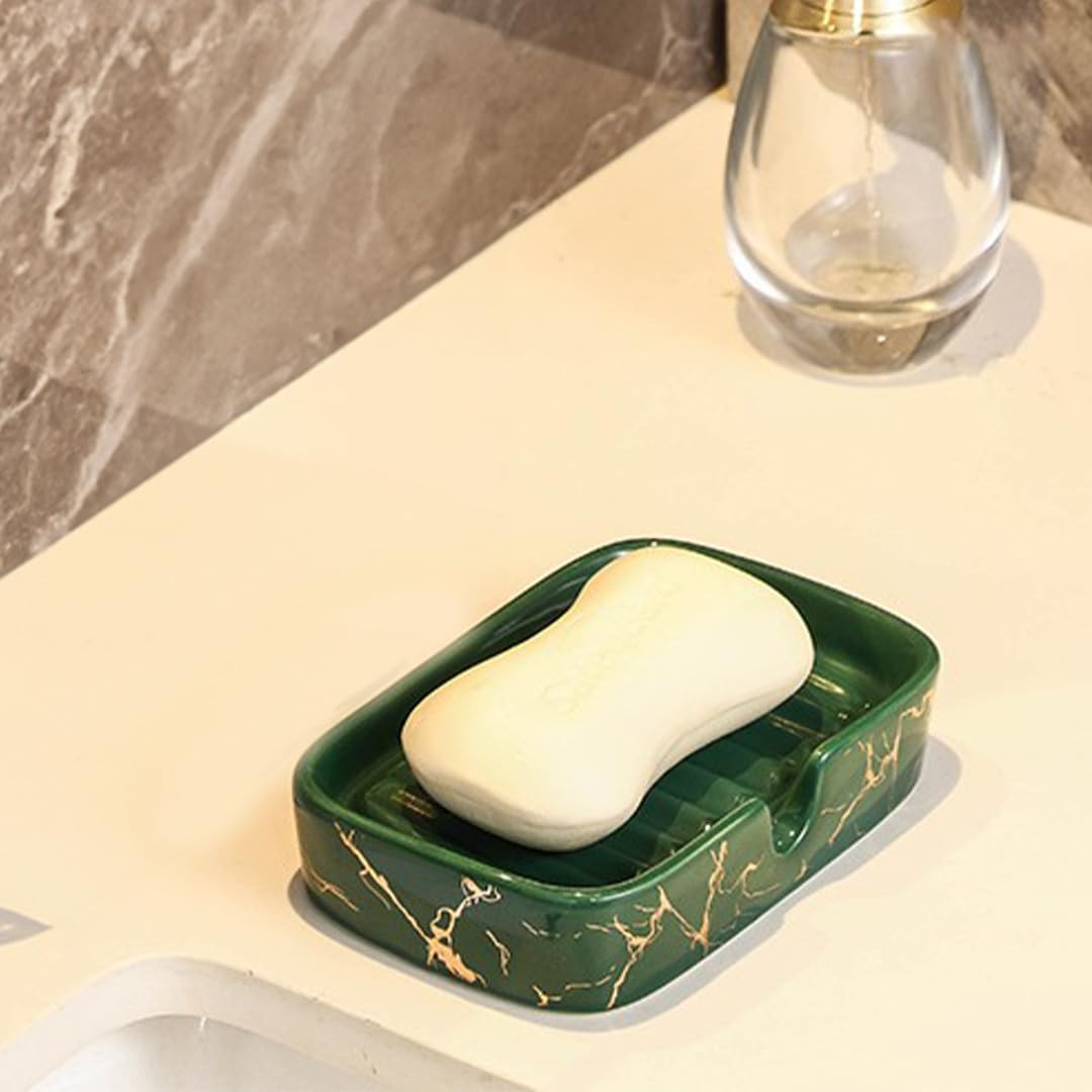 Kuber Industries Soap Holder | Handwash Soap Dispenser | Soap Dispenser for Wash Basin | Soap Dispenser Case | Bathroom Dispenser Case | 3 Piece | JY00173GN | Green