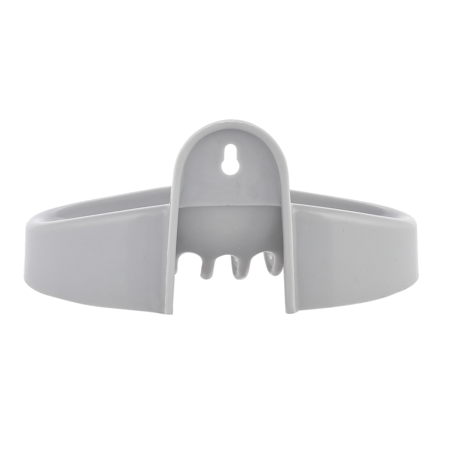 Kuber Industries Soap Holder|Sink Soap Holder|Plastic wall Mounted Soap Holder|Oval Shape Self Draining Soap Dish for Bathroom| (Silver)