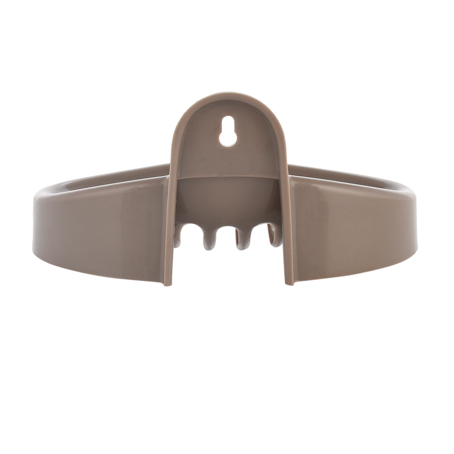 Kuber Industries Soap Holder|Sink Soap Holder|Plastic wall Mounted Soap Holder|Oval Shape Self Draining Soap Dish for Bathroom| (Brown)