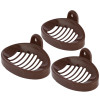 Kuber Industries Soap Holder|Sink Soap Holder|Plastic wall Mounted Soap Holder|Oval Shape Self Draining Soap Dish for Bathroom| (Coffee)