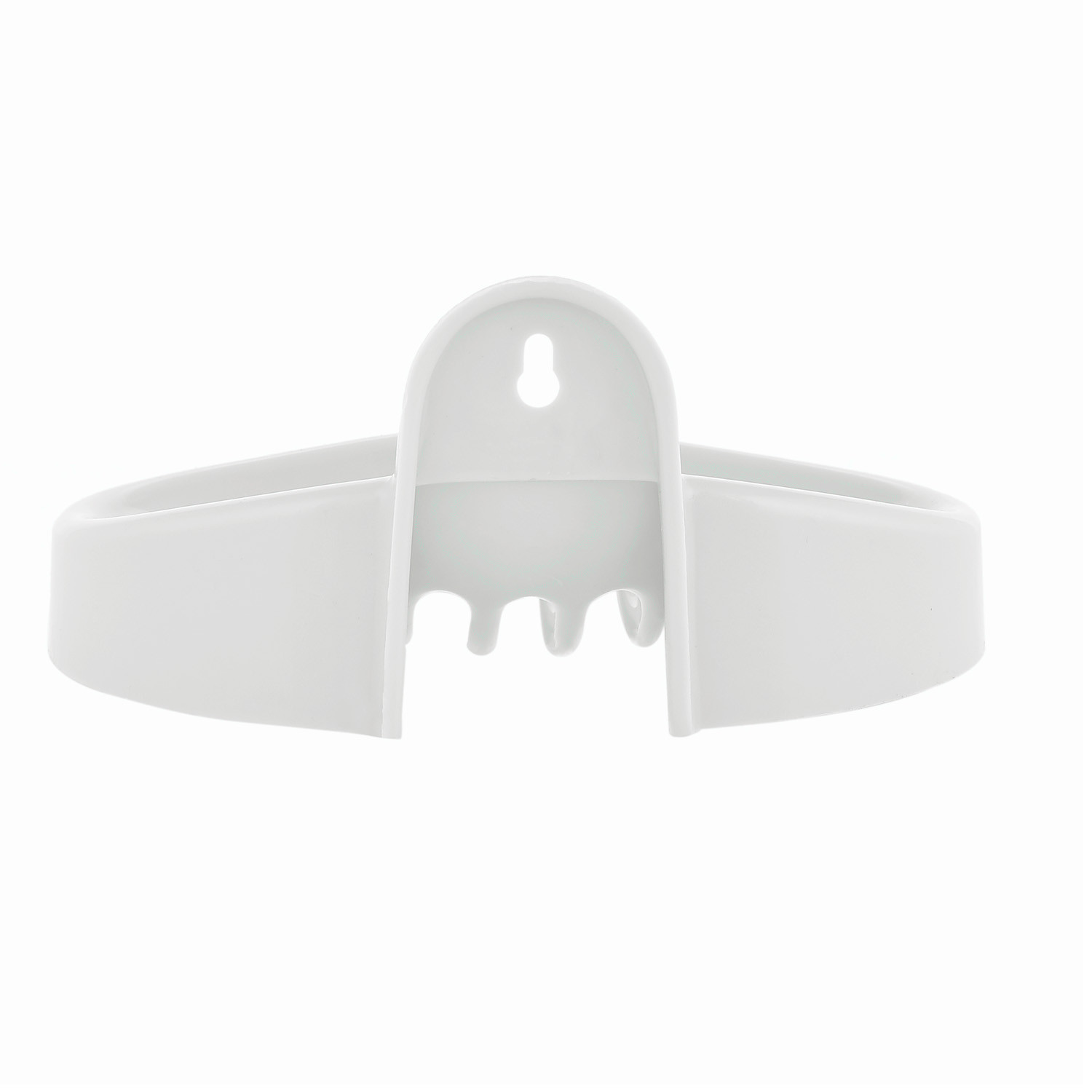 Kuber Industries Soap Holder|Sink Soap Holder|Plastic wall Mounted Soap Holder|Oval Shape Self Draining Soap Dish for Bathroom| (White)