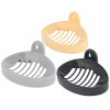 Kuber Industries Soap Holder|Sink Soap Holder|Plastic wall Mounted Soap Holder|Oval Shape Self Draining Soap Dish for Bathroom|Pack of 3 (Multicolor)