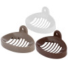 Kuber Industries Soap Holder|Sink Soap Holder|Plastic wall Mounted Soap Holder|Oval Shape Self Draining Soap Dish for Bathroom|Pack of 3 (Multicolor)