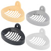 Kuber Industries Soap Holder|Sink Soap Holder|Plastic wall Mounted Soap Holder|Oval Shape Self Draining Soap Dish for Bathroom|Pack of 4 (Multicolor)