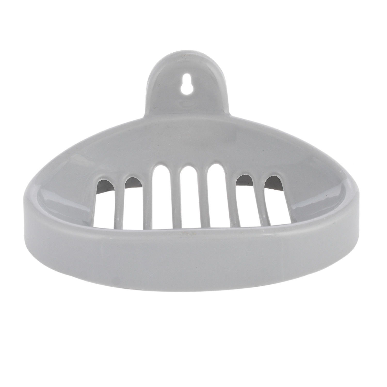 Kuber Industries Soap Holder|Sink Soap Holder|Plastic wall Mounted Soap Holder|Oval Shape Self Draining Soap Dish for Bathroom|Pack of 4 (Multicolor)