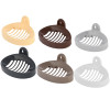 Kuber Industries Soap Holder|Sink Soap Holder|Plastic wall Mounted Soap Holder|Oval Shape Self Draining Soap Dish for Bathroom|Pack of 6 (Multicolor)
