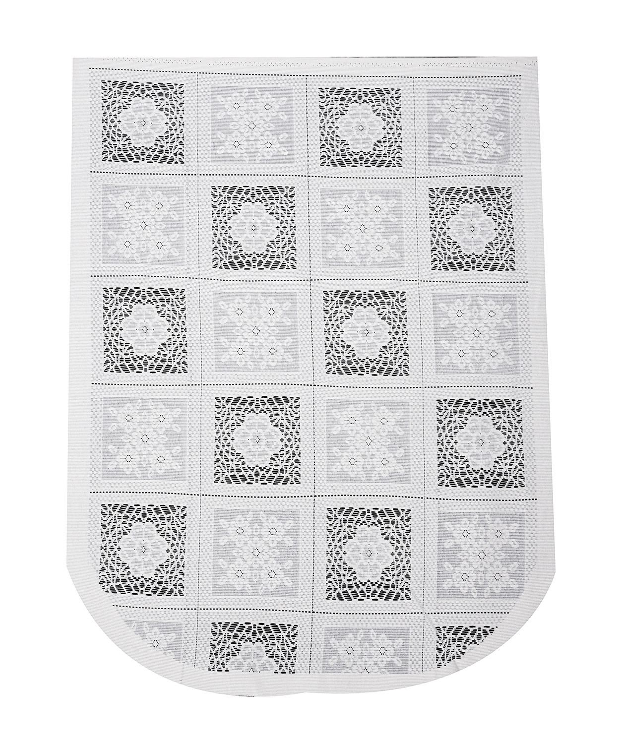 Kuber Industries Sofa Cover | Cotton Net Square Flower Sofa Cover | 5-Seater Sofa Cover for Home Decor | Sofa cover Set for Living room | White
