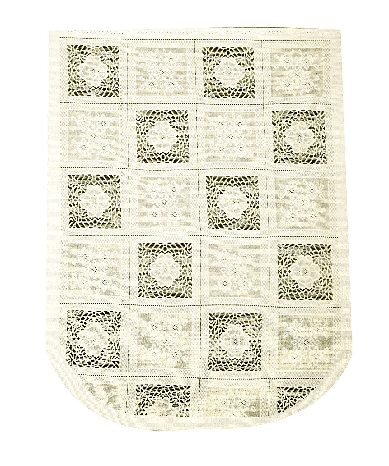Kuber Industries Sofa Cover | Cotton Net Square Flower Sofa Cover | 5-Seater Sofa Cover for Home Decor | Sofa cover Set for Living room | Cream
