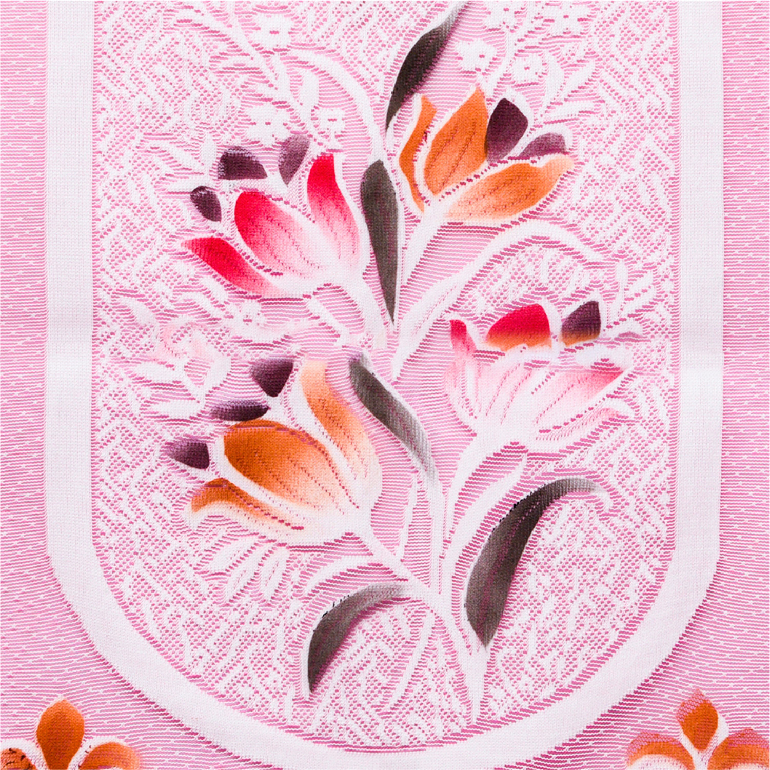 Kuber Industries Sofa Cover  Net Sofa Slipcover Set  Sofa Cover for Living Room  Sofa Slip Cover for Hall  5-Seater Sofa Cover for Home Decor  Printed Sofa Cover Set  Pink