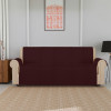 Kuber Industries Sofa Cover | Velvet Sofa Cover | 3-Seater Sofa Cover for Home Décor | 450 GSM Sofa Cover Set for Living Room | Sofa Slipcover | Couch Cover | Brown