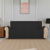 Kuber Industries Sofa Cover | Velvet Sofa Cover | 3-Seater Sofa Cover for Home Décor | 450 GSM Sofa Cover Set for Living Room | Sofa Slipcover | Couch Cover | Gray