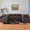Sofa Cover | Velvet Sofa Cover Set | Digital Painting Quilted Sofa Set | SUEDE Ultra Sonic Couch Cover | Sofa Cover for Living Room | Sofa Cover for Hall | Brown