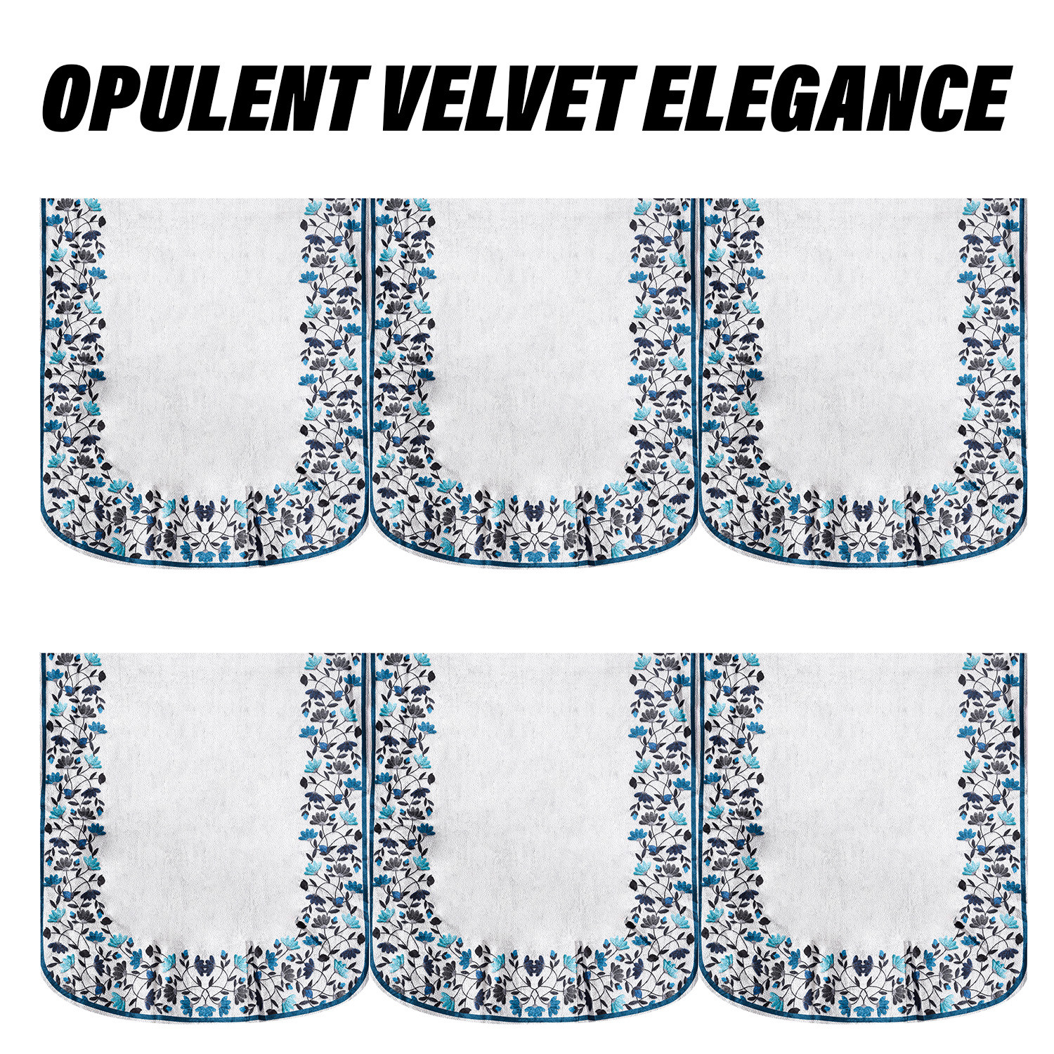 Kuber Industries Sofa Cover Set | Sofa Slip Cover Set | Blue Digital Leaf Sofa Cover | Velvet 5 Seater Couch Cover | Sofa Slipcover Set | Sofa Cover for Living Room | Gray