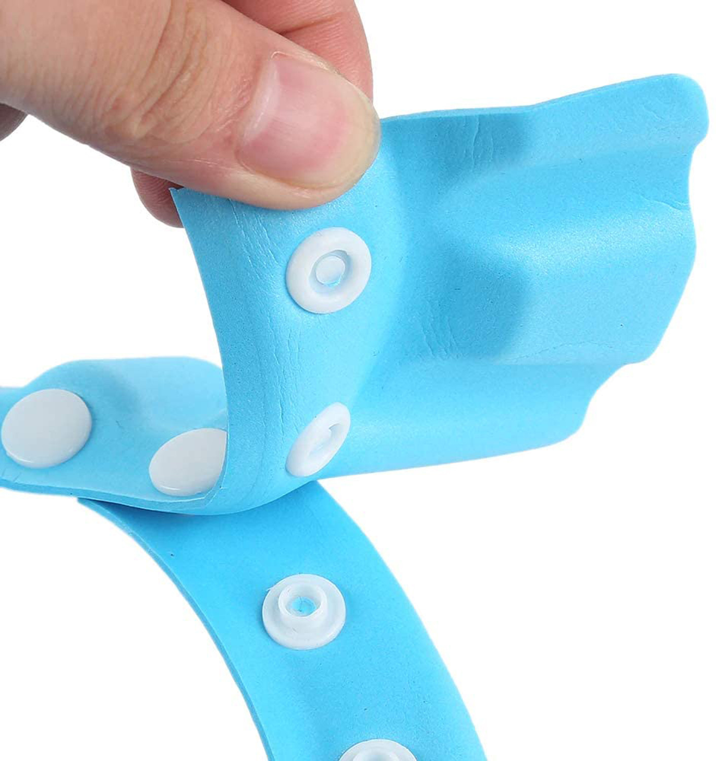 Kuber Industries Soft Adjustable Visor Hat Safe Shampoo Shower Bathing Protection Bath Cap for Toddler, Baby, Kids, Children (Blue)-HS_38_KUBMART21341