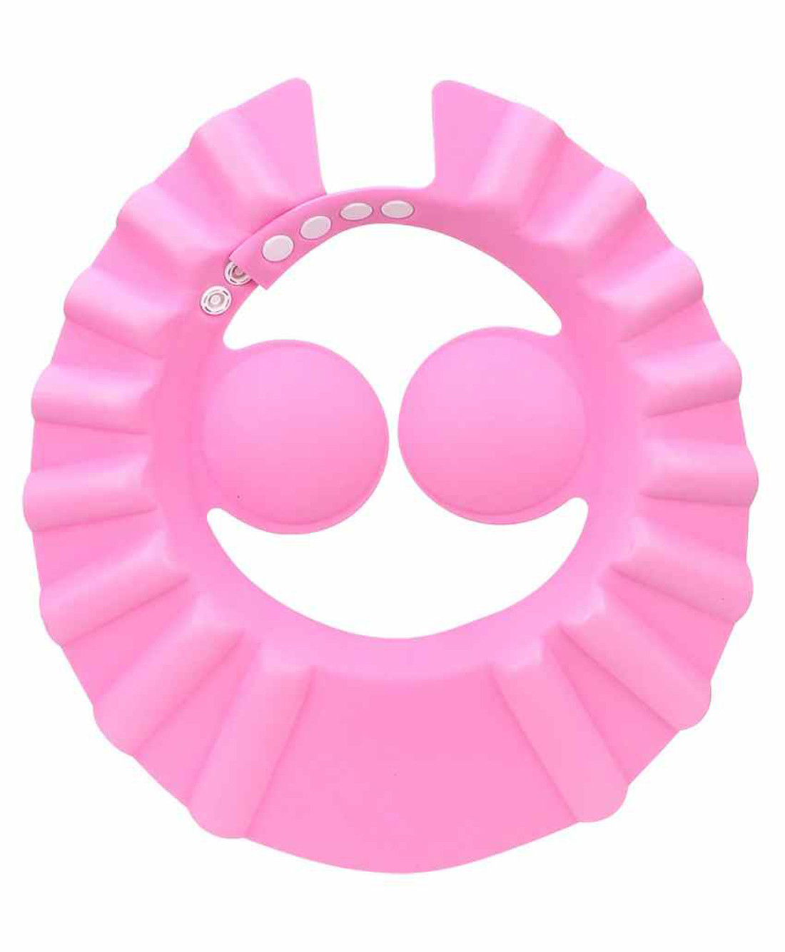 Kuber Industries Soft Adjustable Visor Hat Safe Shampoo Shower Bathing Protection Bath Cap for Toddler, Baby, Kids, Children (Pink)-HS_38_KUBMART21347