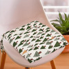 Soft Cotton Chair Cushions for Sitting | Pillow for Office Work & Posture Support | Sitting Cushion & Back Rest for Chair | Dori Tree Print -Green