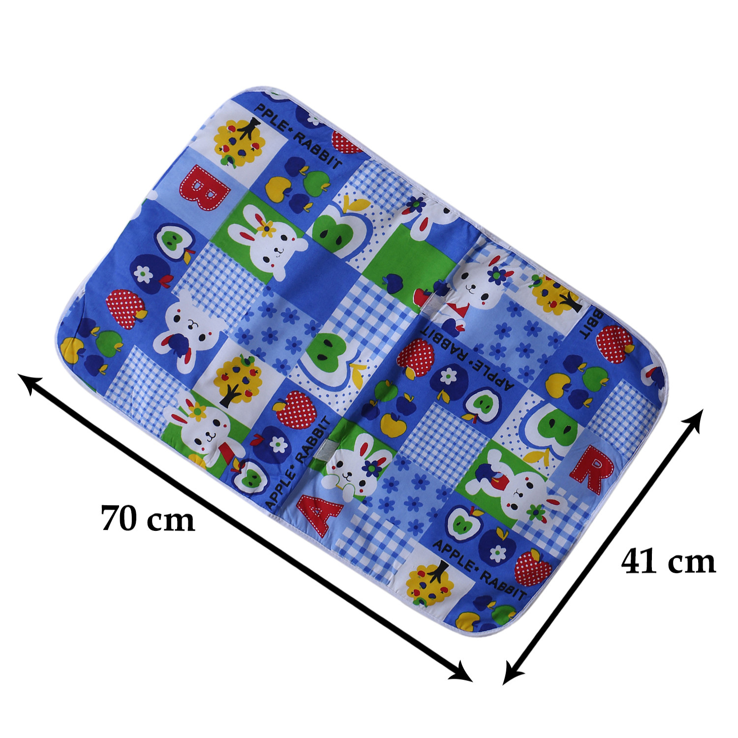 Kuber Industries Soft Cotton Rabit Print Mattress Crib Sheet/Baby sleeping Sheet/Bed With 3 Petch for Baby 24