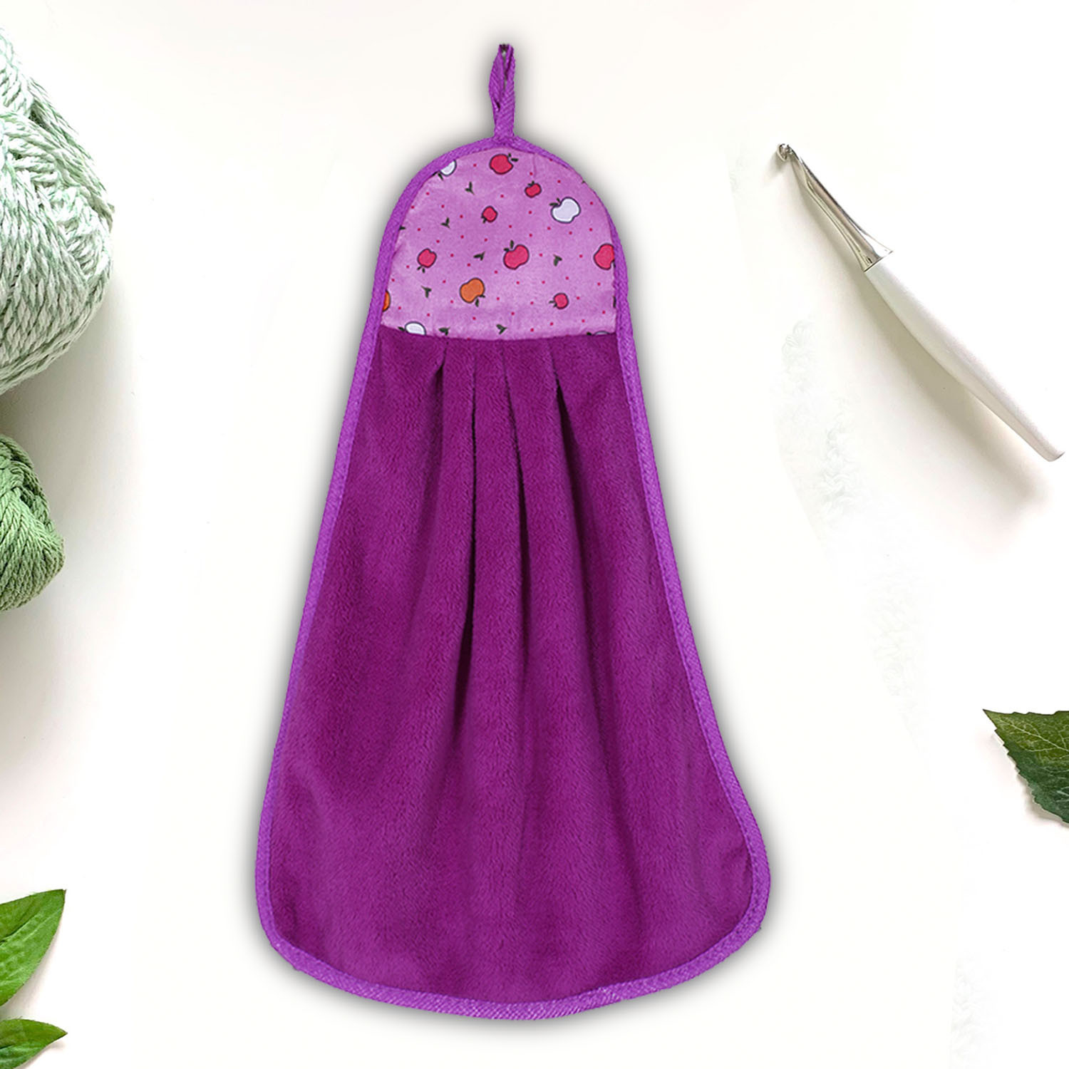 Kuber Industries Soft Cotton Super Absorbent Hanging Napkin|Hand Towel For Washbasin & Kitchen,(Assorted)