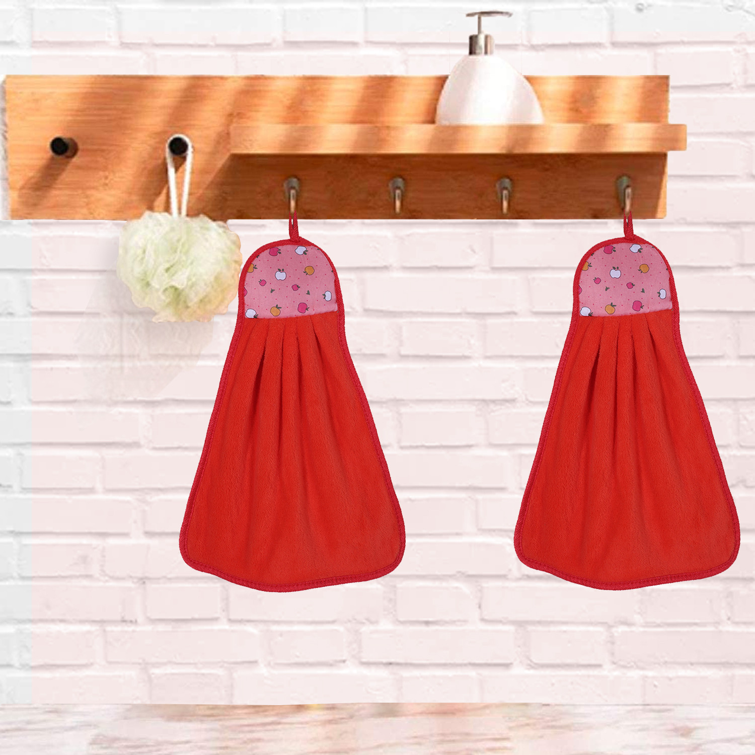 Kuber Industries Soft Cotton Super Absorbent Hanging Napkin|Hand Towel For Washbasin & Kitchen,(Assorted)