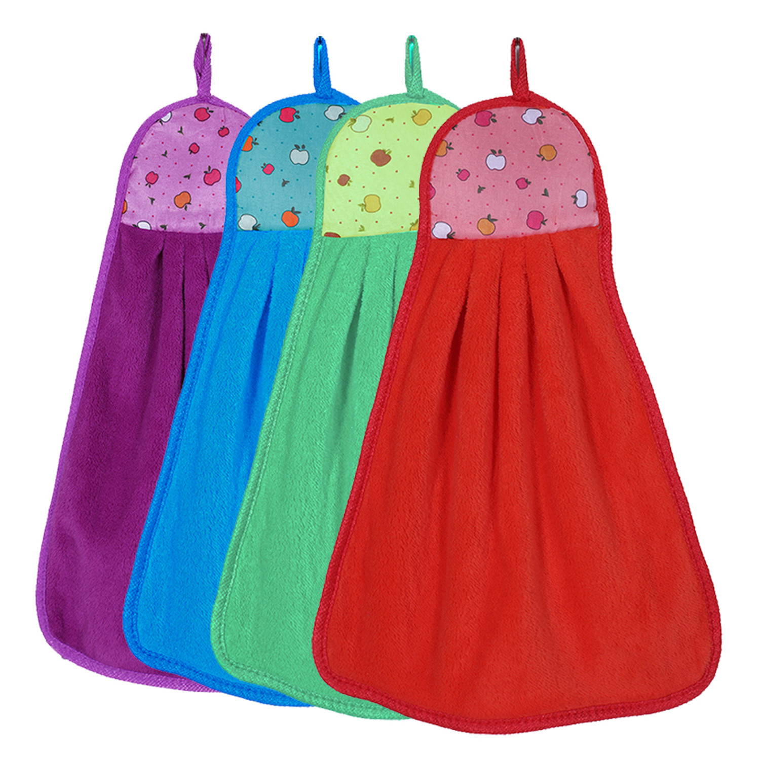 Kuber Industries Soft Cotton Super Absorbent Hanging Napkin|Hand Towel For Washbasin & Kitchen,(Assorted)