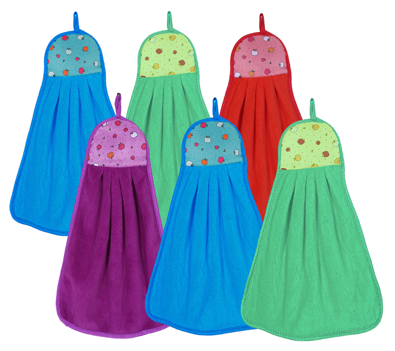 Kuber Industries Soft Cotton Super Absorbent Hanging Napkin|Hand Towel For Washbasin & Kitchen,(Assorted)