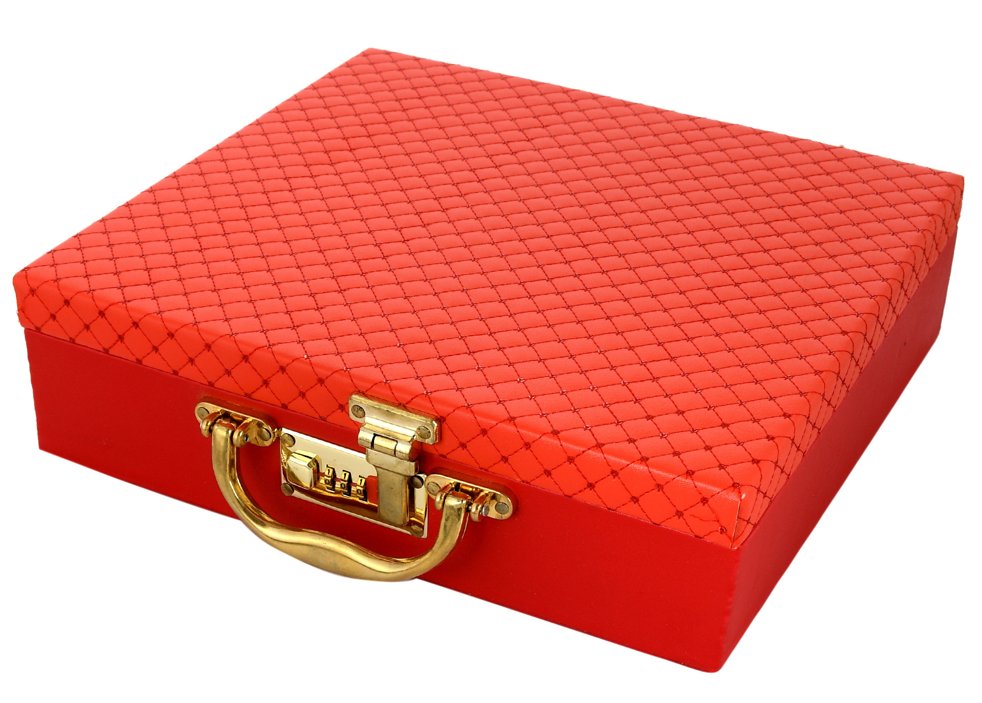 Kuber Industries Soft Leather Bracelet Jewellery Box with 3 Removable Rolls-Holder Stores Bracelets,Bangles & Watches-Organizer With Lock System (Maroon)
