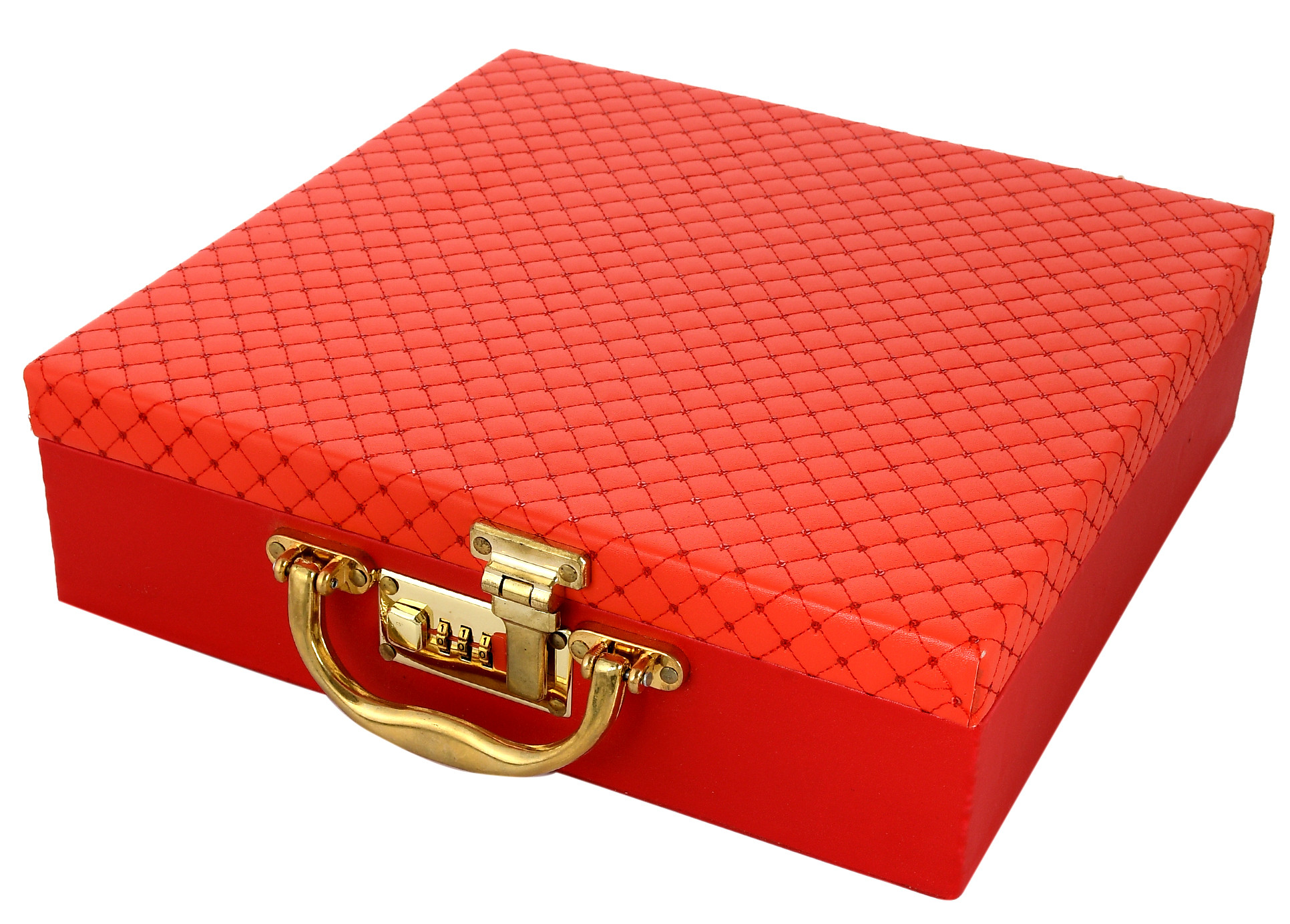 Kuber Industries Soft Leather Bracelet Jewellery Box with 4 Removable Rolls-Holder Stores BraceletsBangles  Watches-Organizer With Lock System Maroon