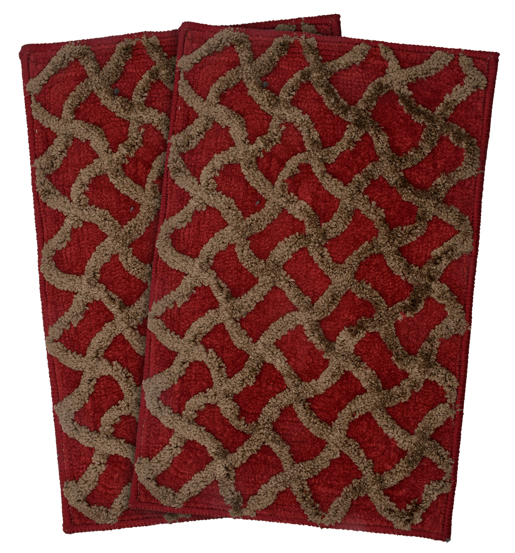 Kuber Industries Soft, lightweigth, Washable, Non Slip Doormat Entrance Rug Dirt Trapper Mat Shoes Scraper for Entry, Patio, Porch (Maroon)