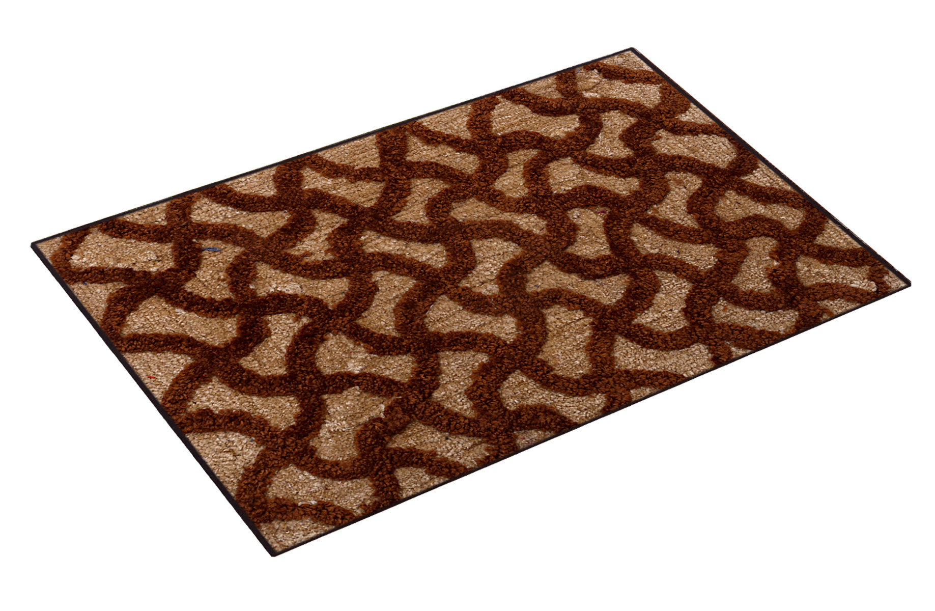 Kuber Industries Soft, lightweigth, Washable, Non Slip Doormat Entrance Rug Dirt Trapper Mat Shoes Scraper for Entry, Patio, Porch (Grey)