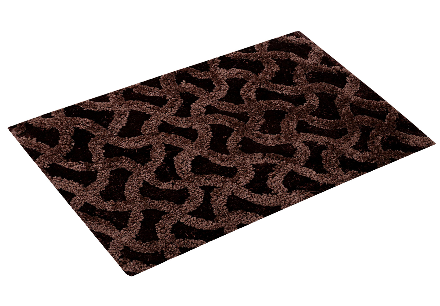 Kuber Industries Soft, lightweigth, Washable, Non Slip Doormat Entrance Rug Dirt Trapper Mat Shoes Scraper for Entry, Patio, Porch (Dark Brown)