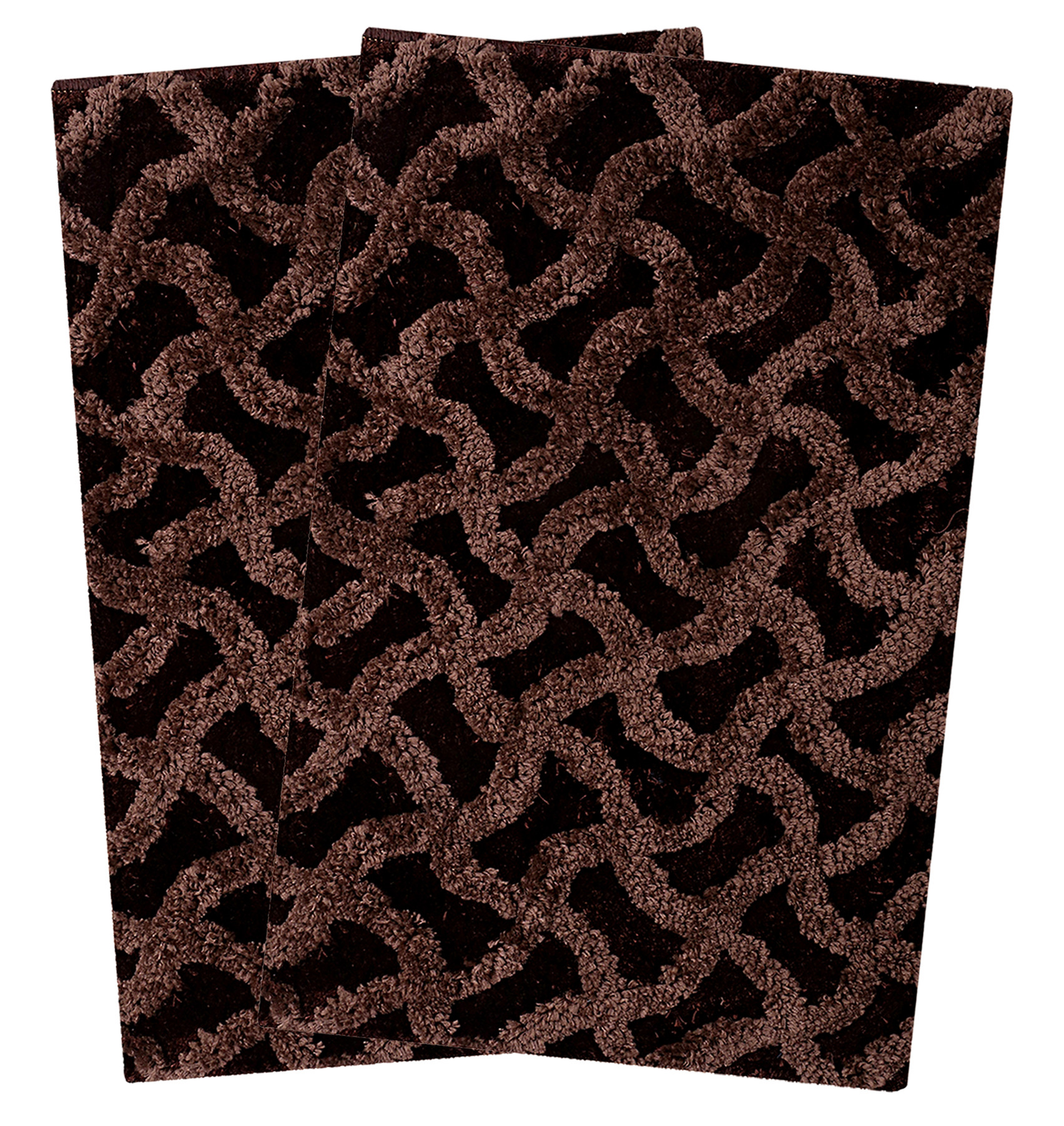 Kuber Industries Soft, lightweigth, Washable, Non Slip Doormat Entrance Rug Dirt Trapper Mat Shoes Scraper for Entry, Patio, Porch (Dark Brown)