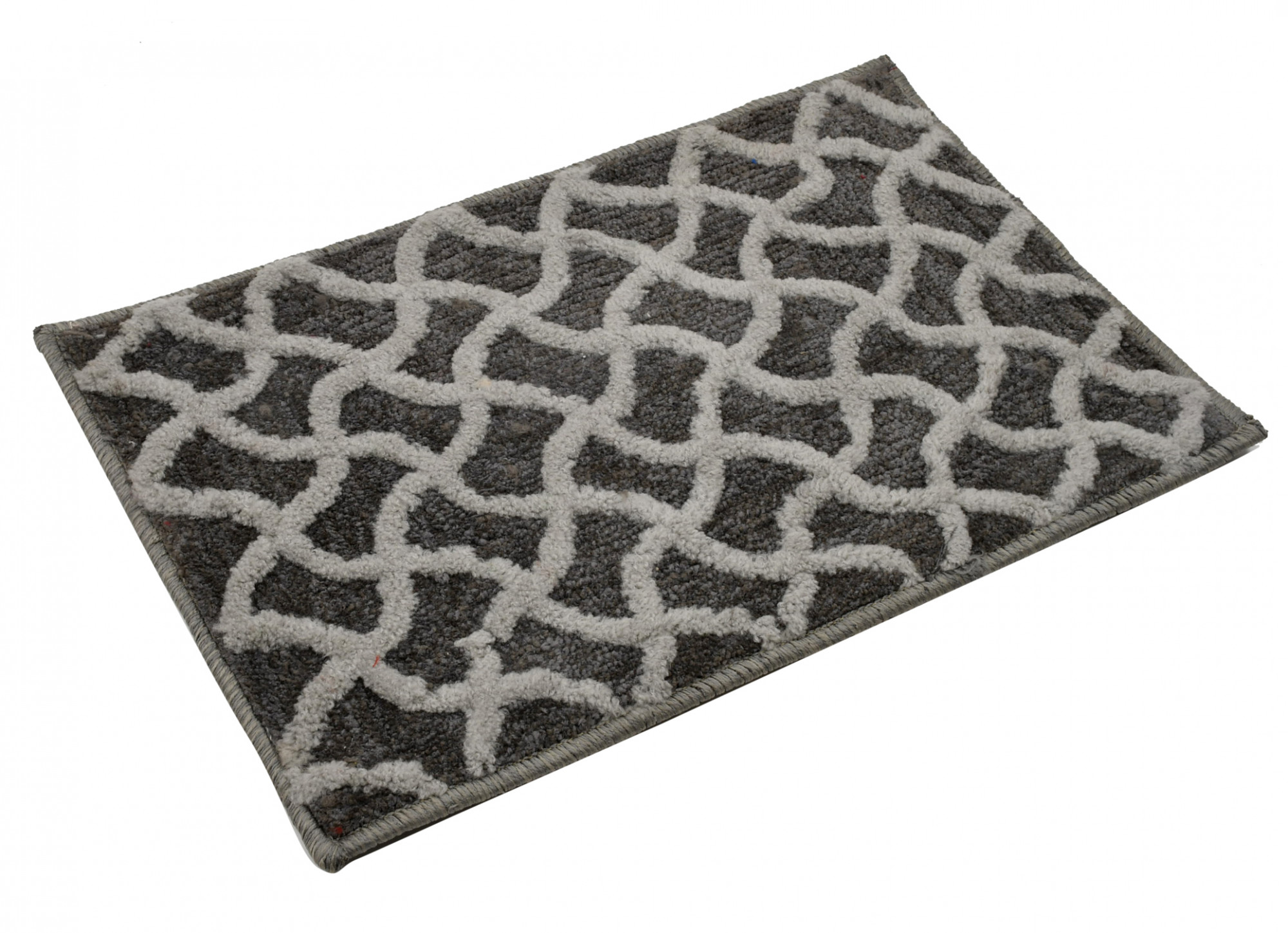 Kuber Industries Soft, lightweigth, Washable, Non Slip Doormat Entrance Rug Dirt Trapper Mat Shoes Scraper for Entry, Patio, Porch- Pack of 3 (Dark Brown & Blue & Grey)