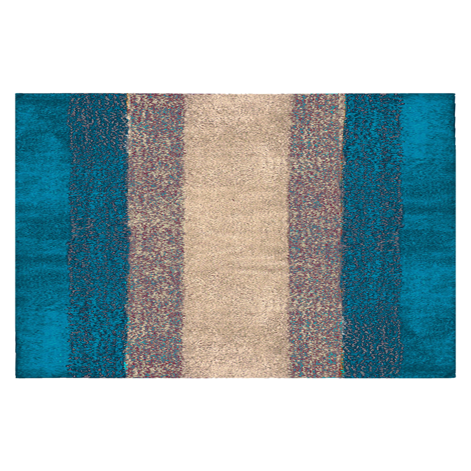 Kuber Industries Soft Shaggy Door Mat|Super Absorbent Cotton Floor Mat For Shoe Scraper & Indoor And Outdoor (Green)