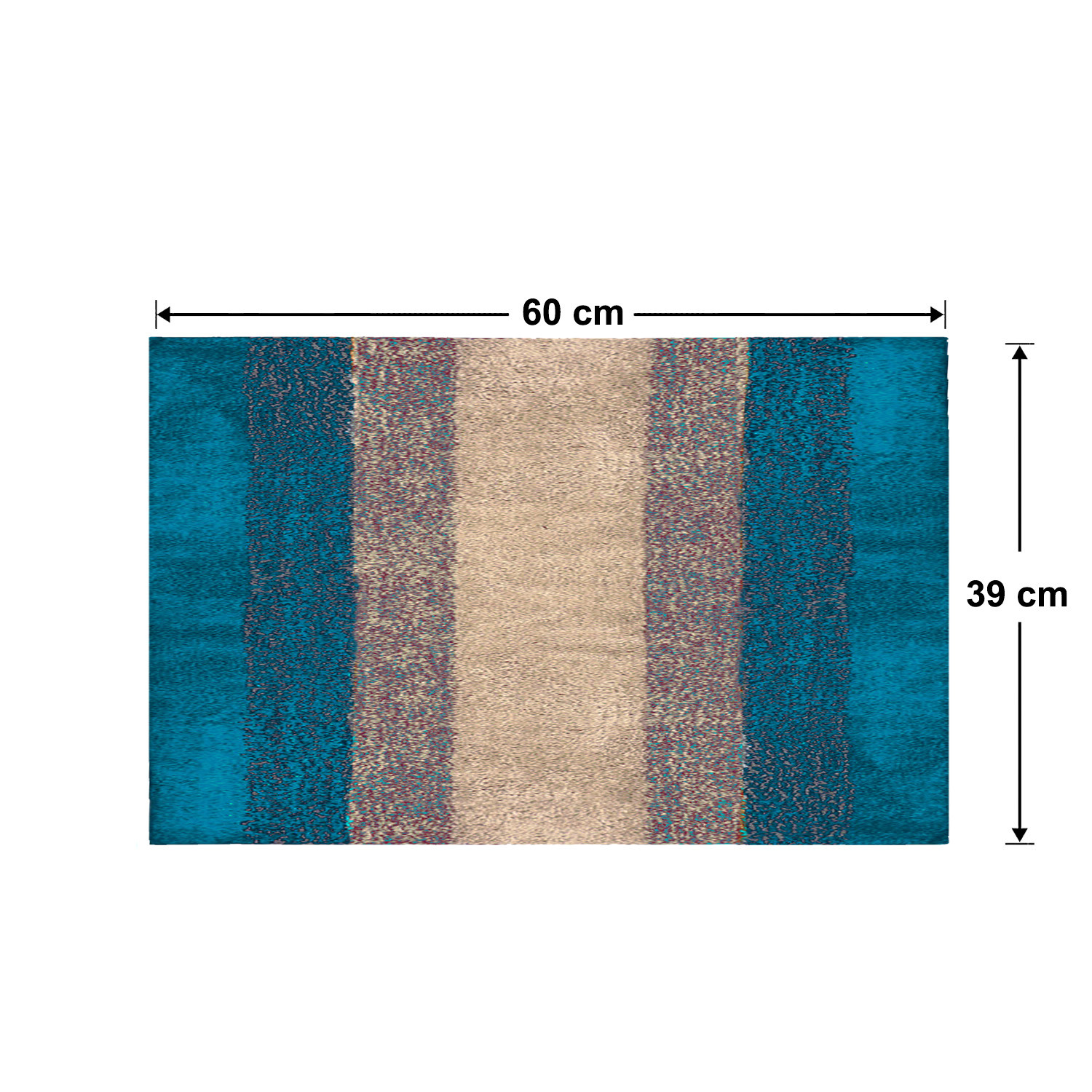 Kuber Industries Soft Shaggy Door Mat|Super Absorbent Cotton Floor Mat For Shoe Scraper & Indoor And Outdoor (Green)