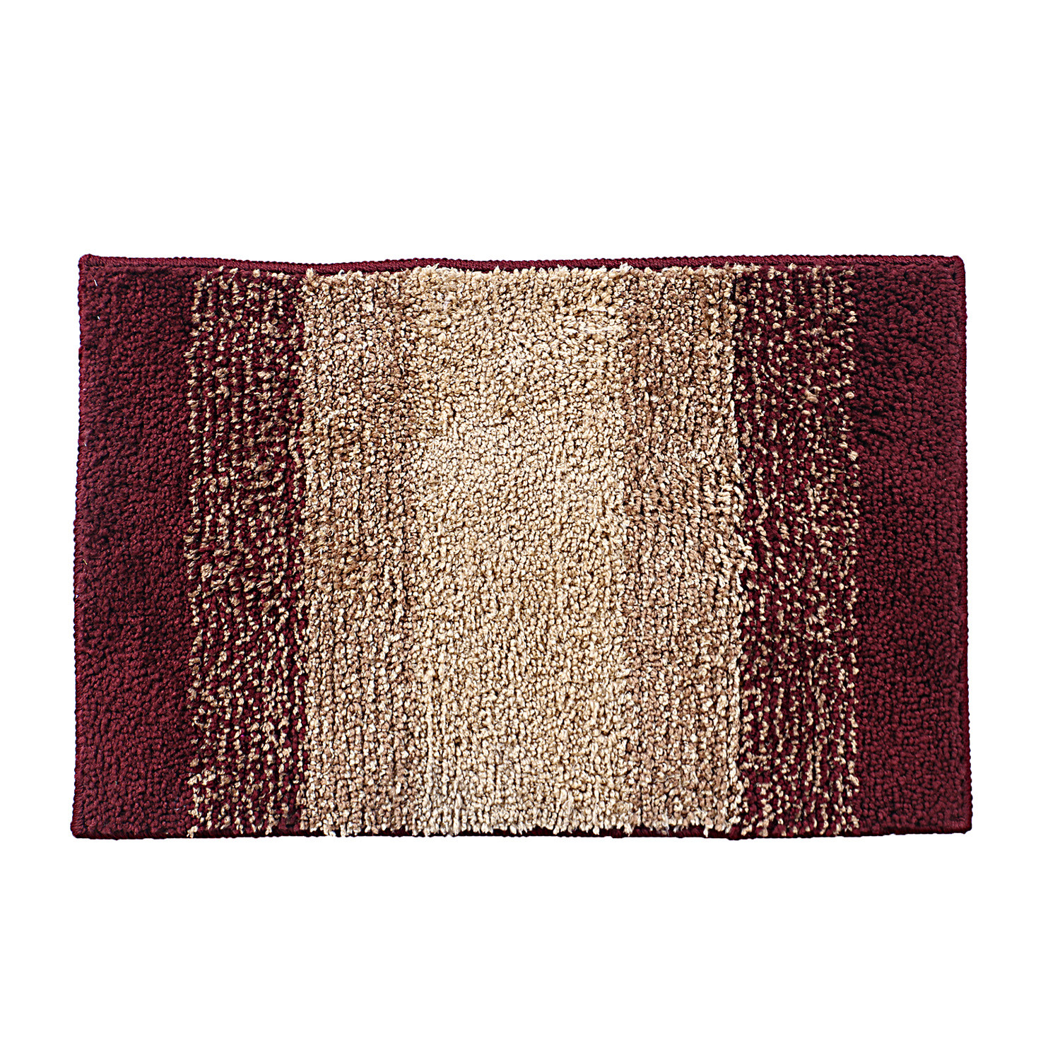 Kuber Industries Soft Shaggy Door Mat|Super Absorbent Cotton Floor Mat For Shoe Scraper & Indoor And Outdoor (Maroon)