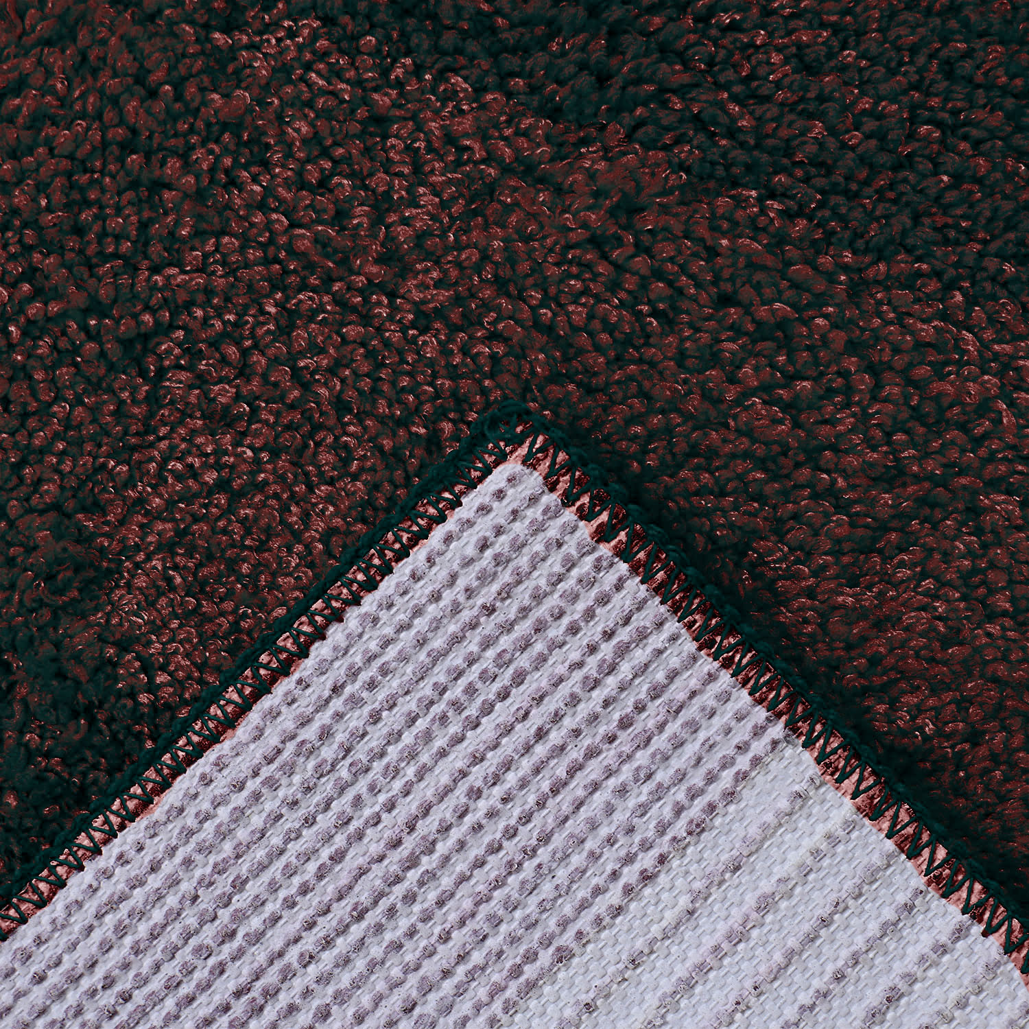 Kuber Industries Soft Shaggy Door Mat|Super Absorbent Cotton Floor Mat For Shoe Scraper & Indoor And Outdoor (Brown)