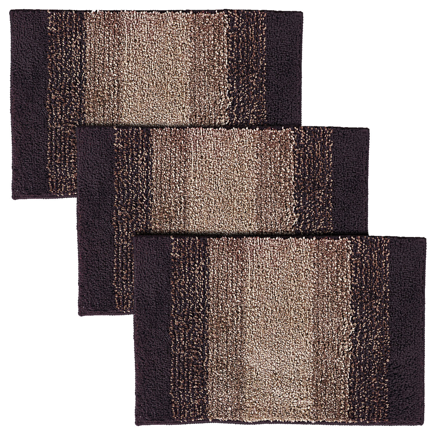 Kuber Industries Soft Shaggy Door Mat|Super Absorbent Cotton Floor Mat For Shoe Scraper & Indoor And Outdoor (Brown)