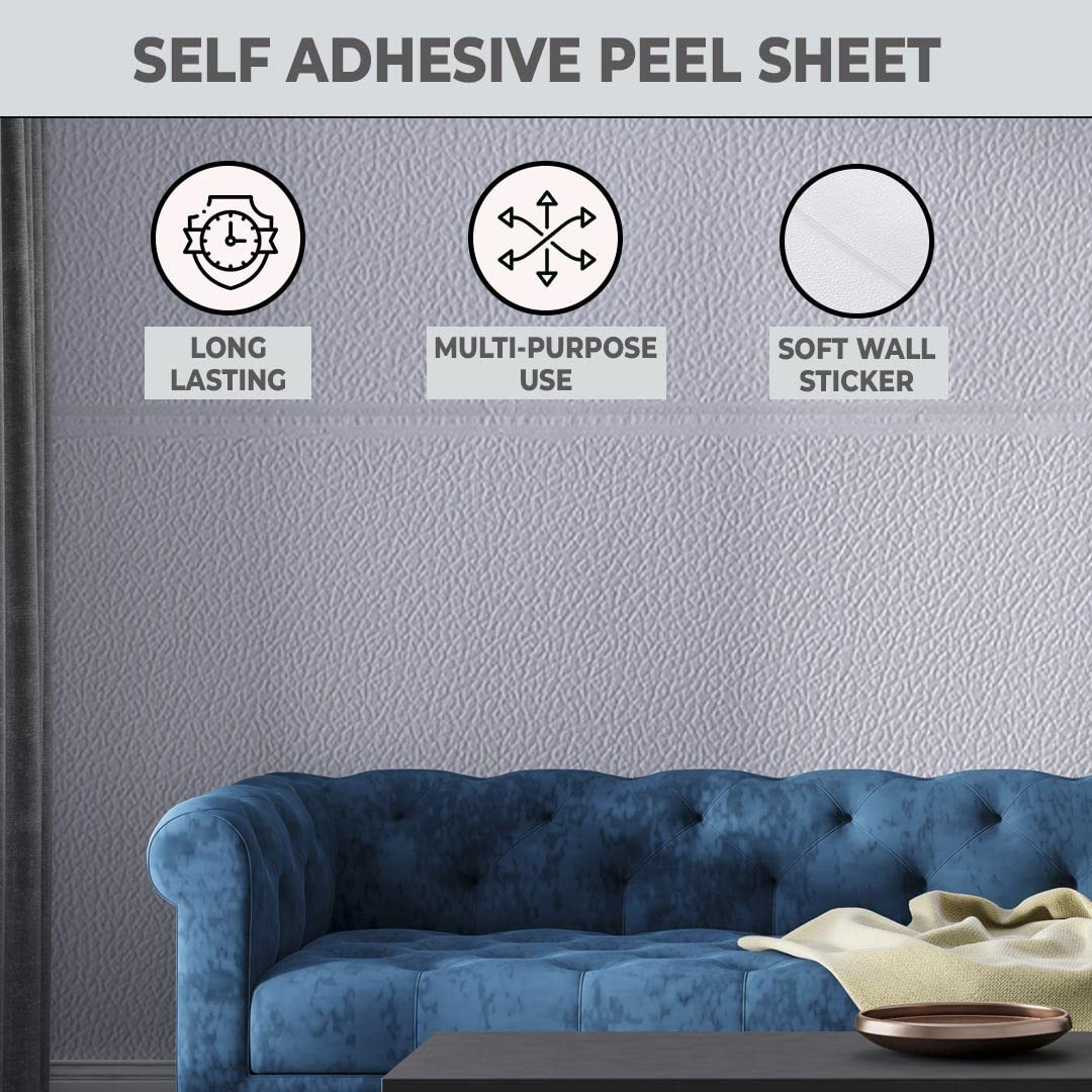 Kuber Industries Soft Wall Sticker for Walls | Quirky Pattern & Self Adhesive Peel Wall Stickers | Easy to Peel, Stick & Remove DIY Wallpaper | Suitable on All Walls | Pack of 5 Sheets,70 cm X 70 cm