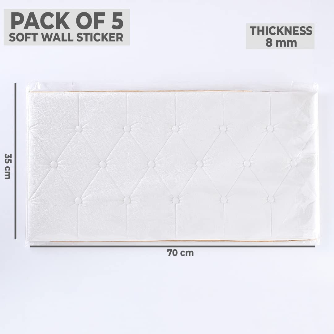 Kuber Industries Soft Wall Sticker for Walls | Quirky Pattern & Self Adhesive Peel Wall Stickers | Easy to Peel, Stick & Remove DIY Wallpaper | Suitable on All Walls | Pack of 5 Sheets,35 cm X 70 cm