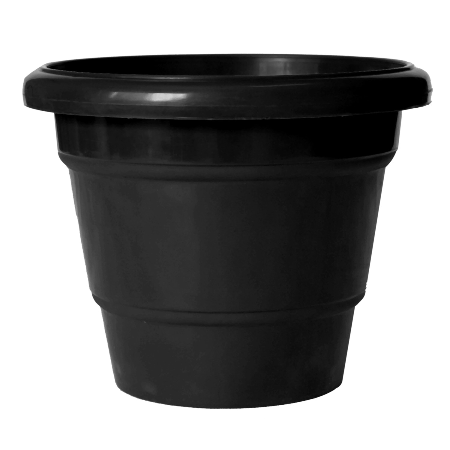 Kuber Industries Solid 2 Layered Plastic Flower Pot|Gamla For Home Decor,Nursery,Balcony,Garden,6