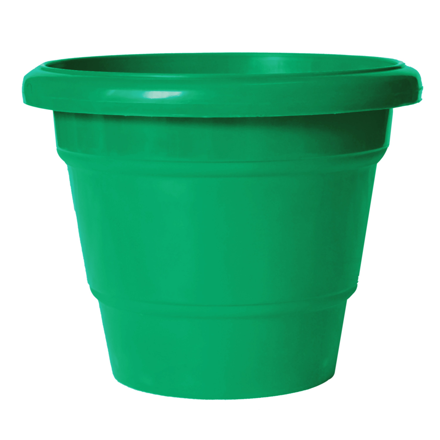 Kuber Industries Solid 2 Layered Plastic Flower Pot|Gamla For Home Decor,Nursery,Balcony,Garden,6