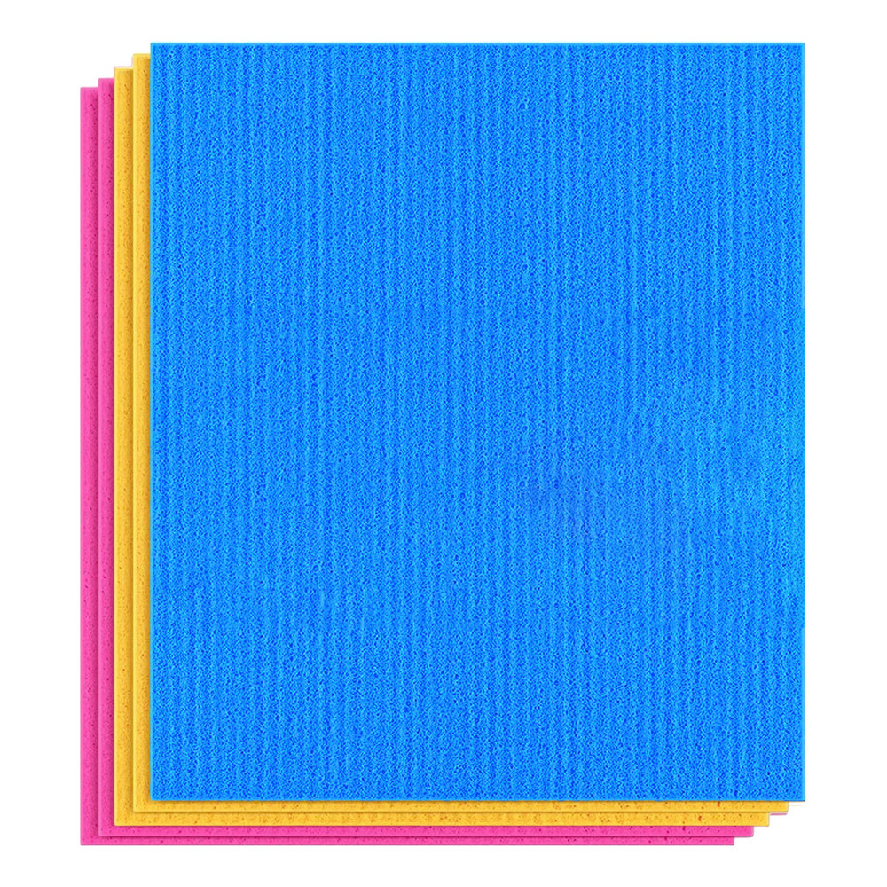 Kuber Industries Sponge Wipes | Washing Wipes Paper Towel | Sponge Cleaning Cloths for Kitchen | Reusable Sponge Wipe Cloths | Cleaning Sponges | 15x15 |Multi