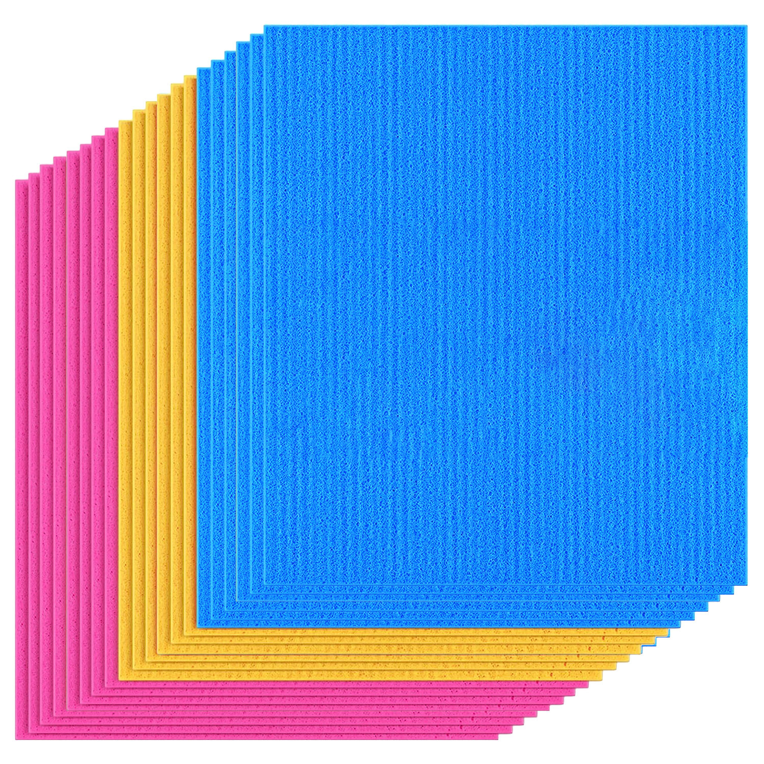 Kuber Industries Sponge Wipes | Washing Wipes Paper Towel | Sponge Cleaning Cloths for Kitchen | Reusable Sponge Wipe Cloths | Cleaning Sponges | 15x15 |Multi